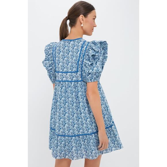 HYACINTH HOUSE Blue Floral Rosaleigh Mini Dress Size S NWT - Picture 2 of 7